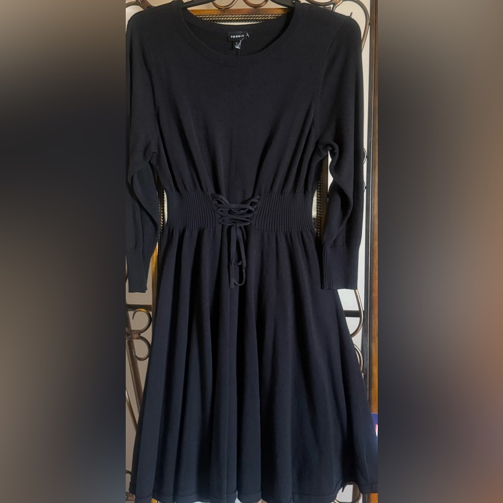 NWOT Torrid Elegant Black Knit Dress